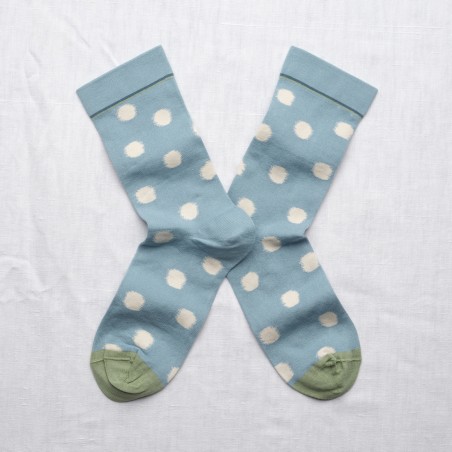 Chaussettes Pois Bleue